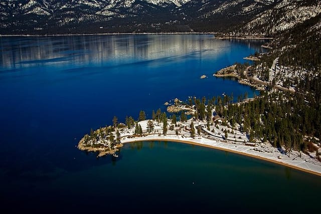 Sand Harbor in winter